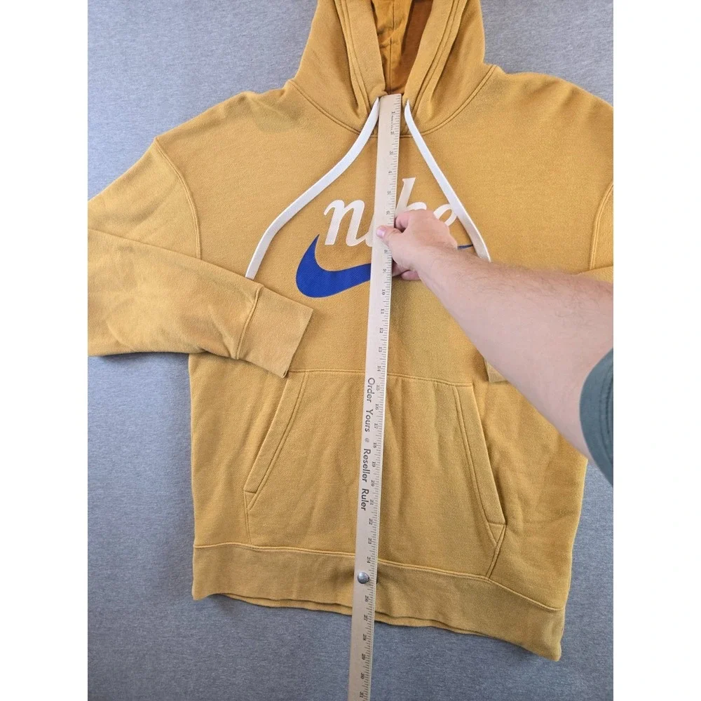 Nike NSW Heritage Hoodie Mens Large Golden Wheat Sweatshirt Terry CV8977-727‎